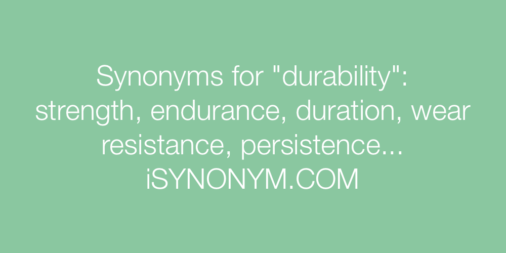 Synonyms durability