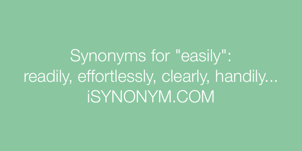 Synonyms easily