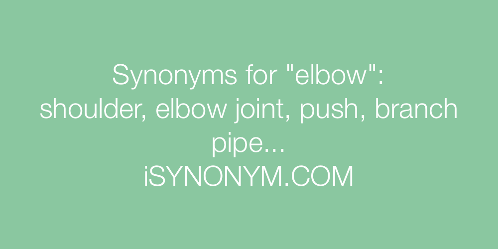 Synonyms elbow