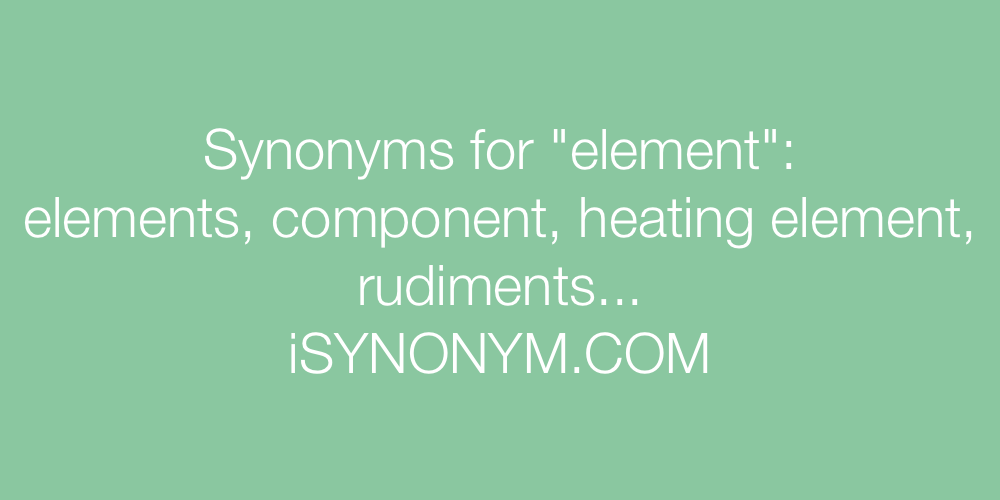 Synonyms element