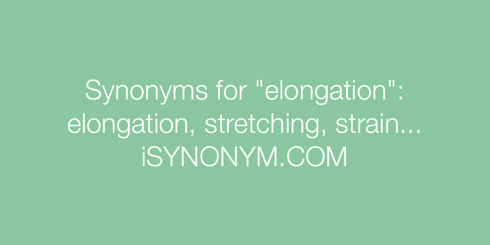 Synonyms elongation