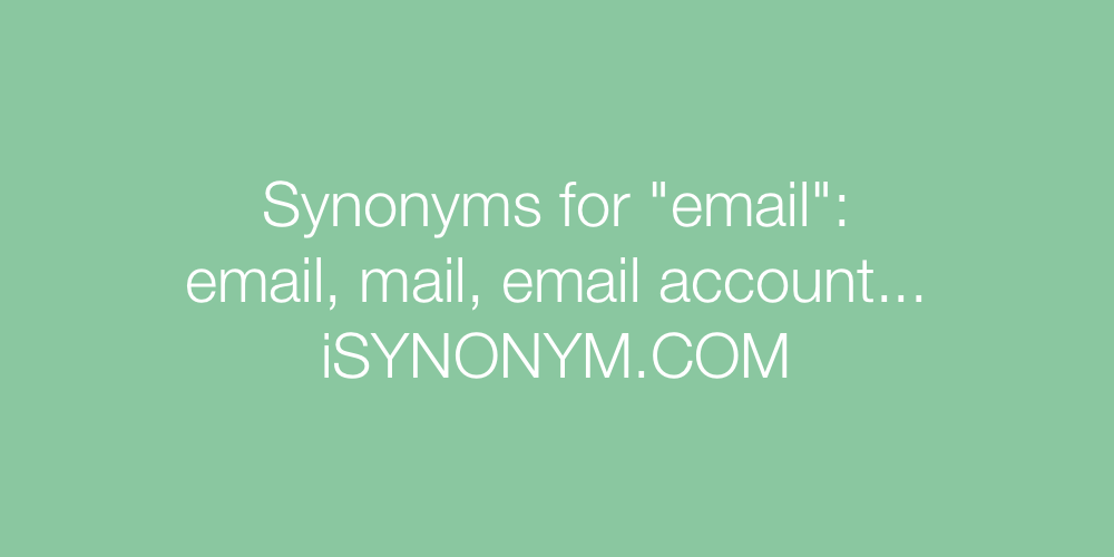 Synonyms email