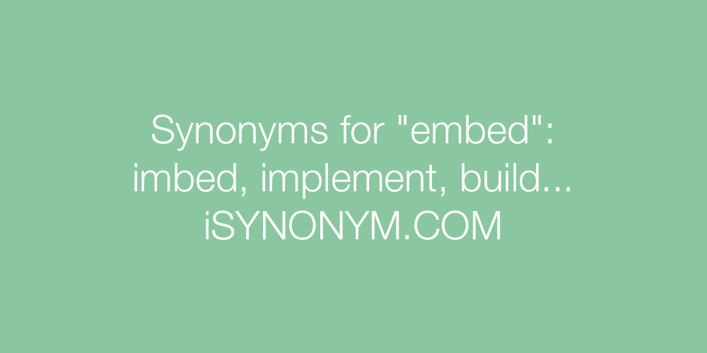 Synonyms embed