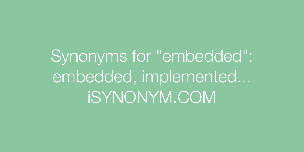 Synonyms embedded
