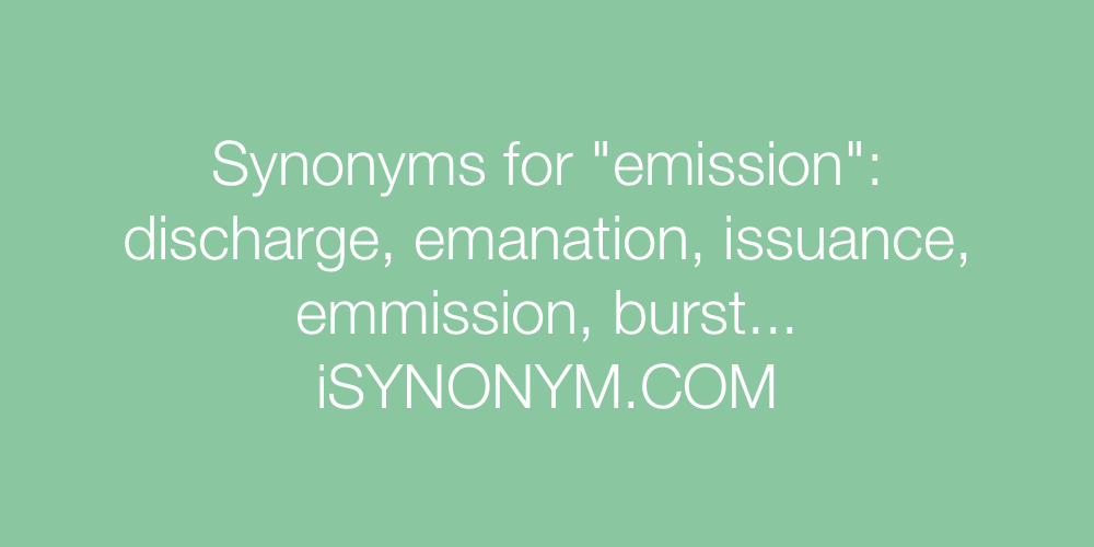 Synonyms emission