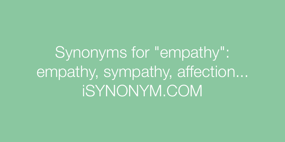 Synonyms empathy