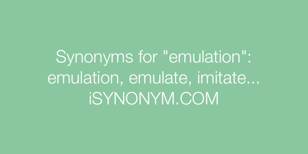 Synonyms emulation