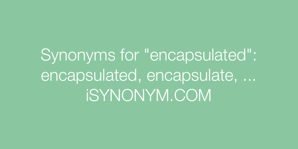 Synonyms encapsulated