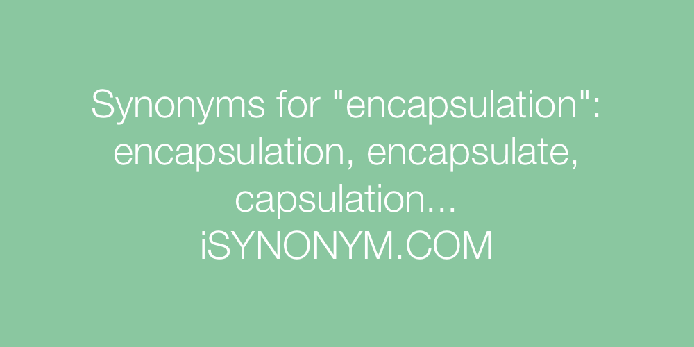 Synonyms encapsulation