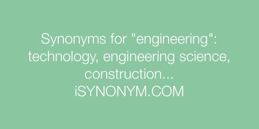 Synonyms engineering