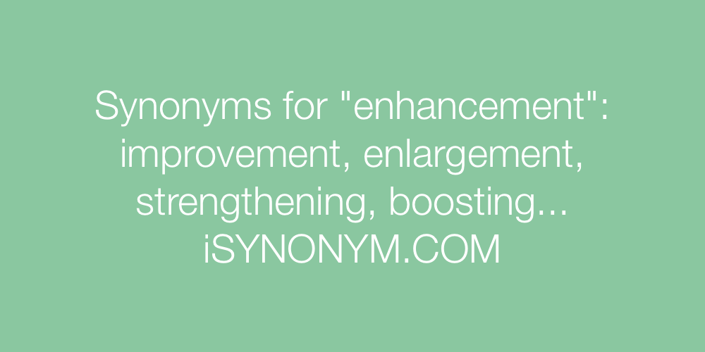 Synonyms enhancement