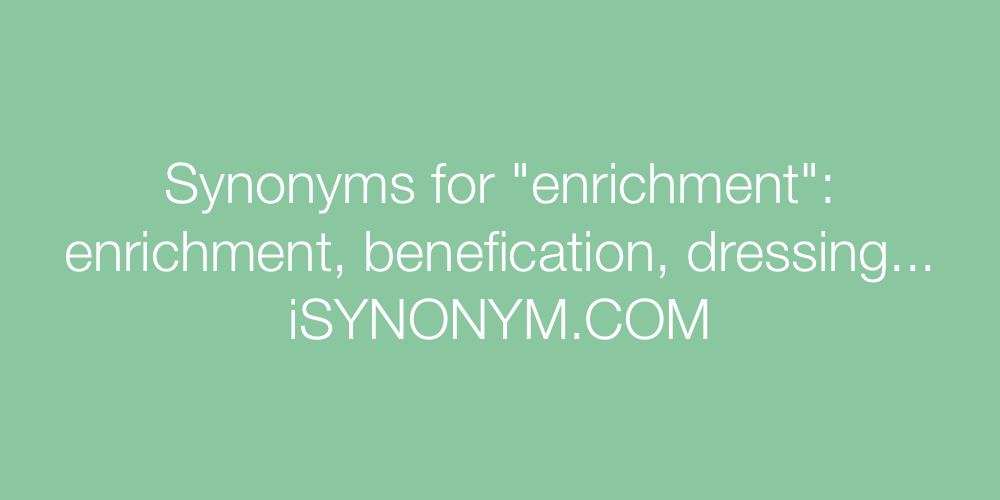 Synonyms enrichment