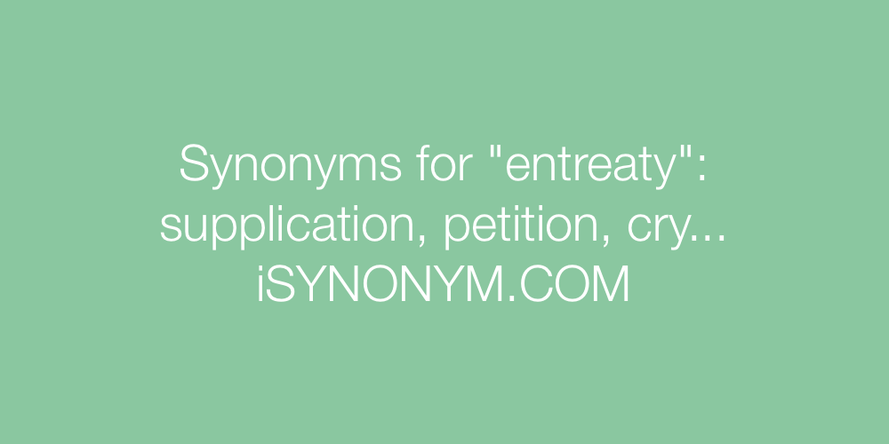 Synonyms entreaty