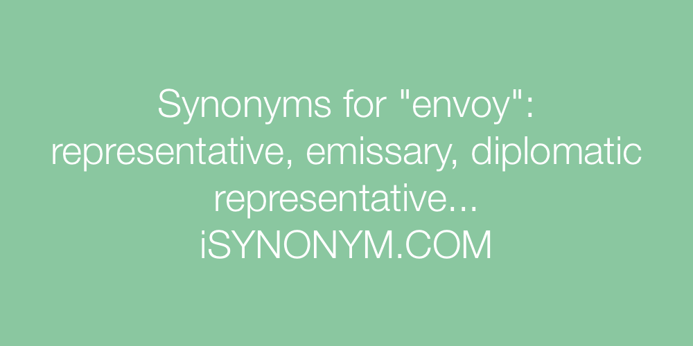 Synonyms envoy