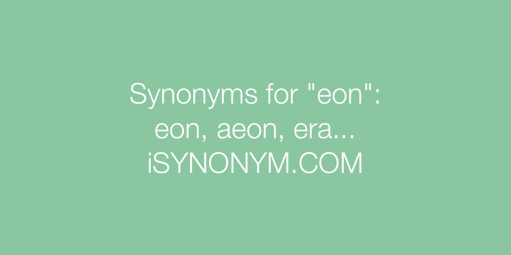 Synonyms eon