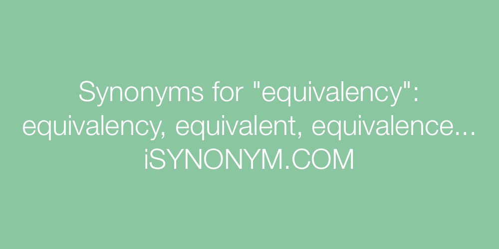 Synonyms equivalency