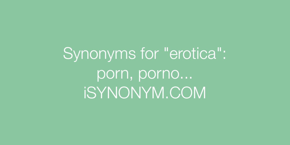 Synonyms erotica