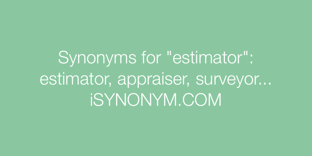 Synonyms estimator