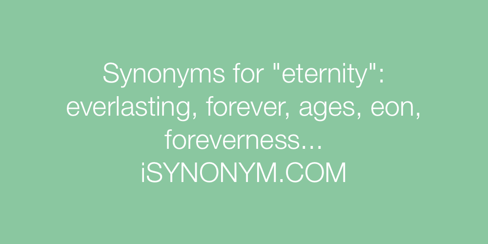 Synonyms eternity