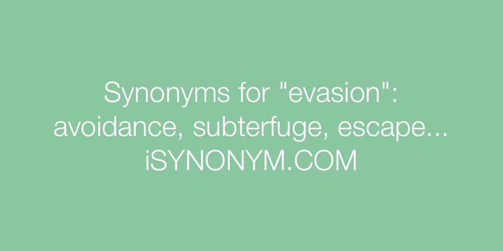 Synonyms evasion