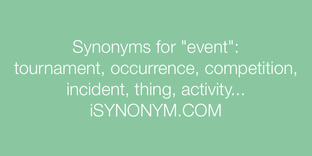 Synonyms event