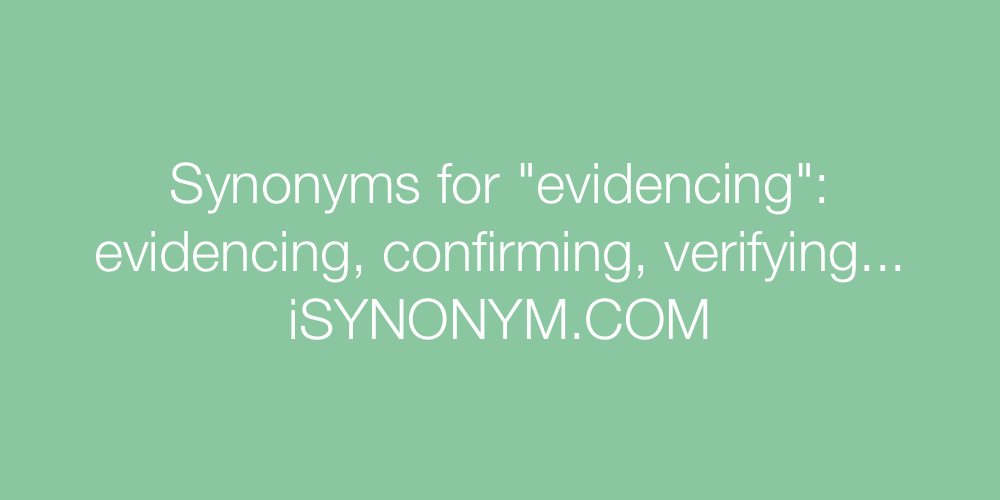 Synonyms evidencing