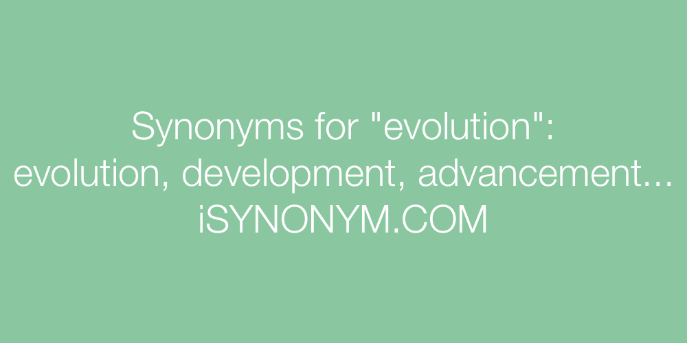 Synonyms evolution