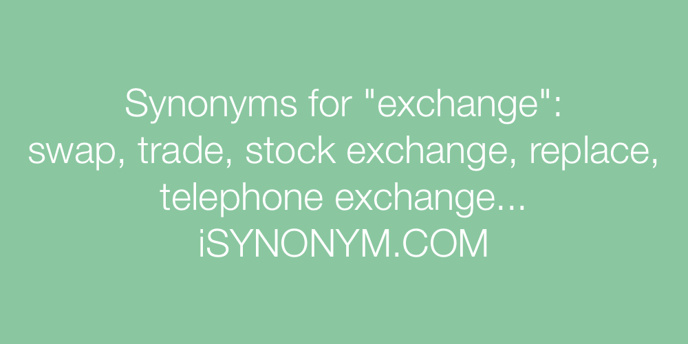 Synonyms exchange