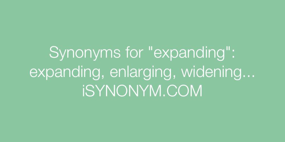 Synonyms expanding