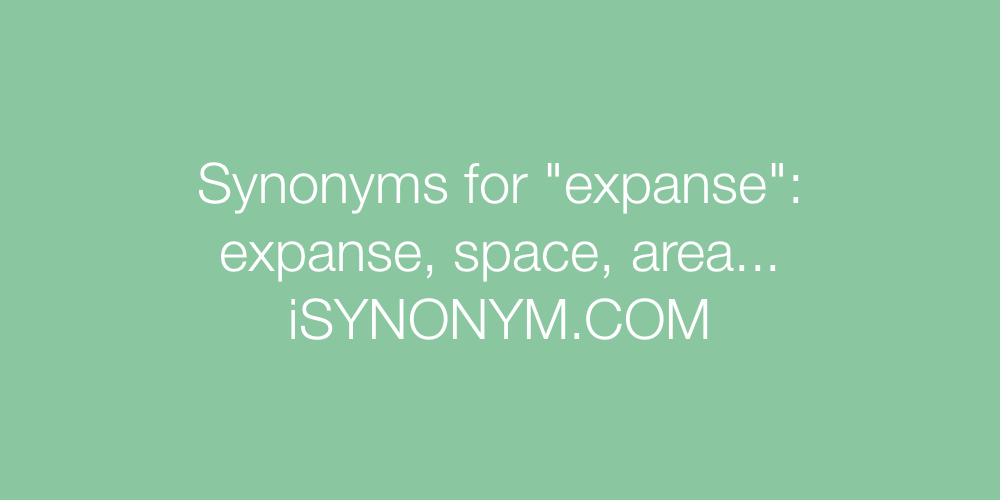 Synonyms expanse