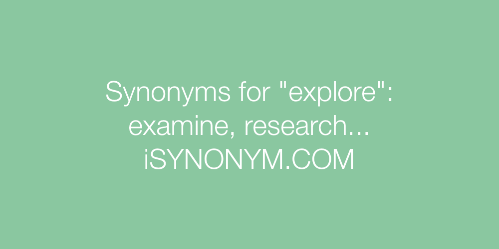 Synonyms explore