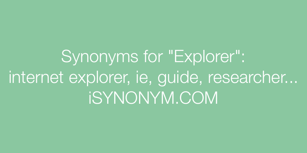 Synonyms Explorer