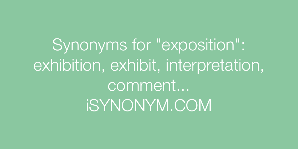 Synonyms exposition