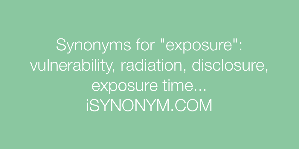 Synonyms exposure