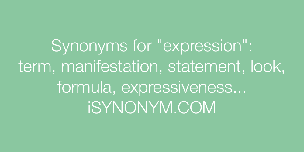 Synonyms expression