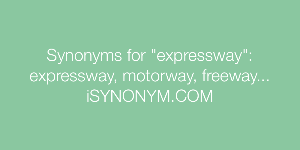 Synonyms expressway