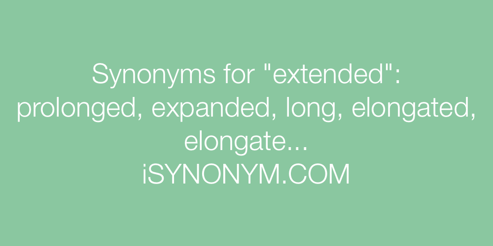 Synonyms extended