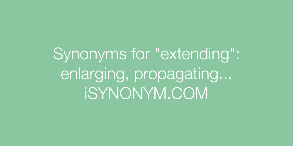 Synonyms extending