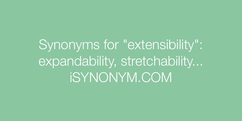 Synonyms extensibility