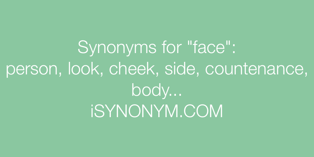 Synonyms face