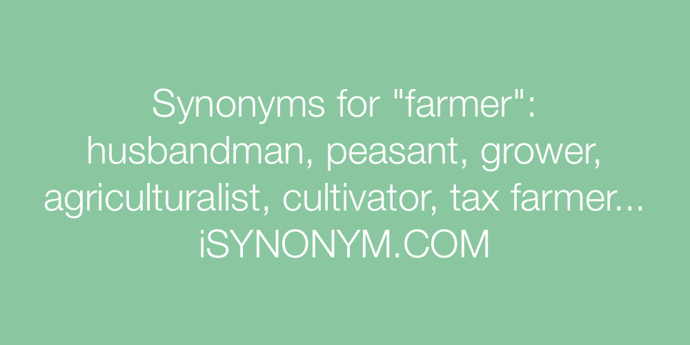 Synonyms farmer