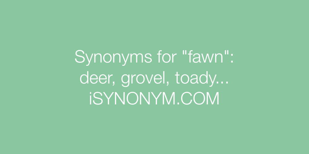 Synonyms fawn