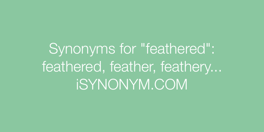 Synonyms feathered
