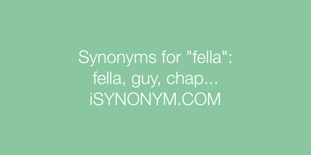 Synonyms fella