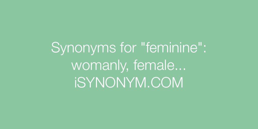 Synonyms feminine
