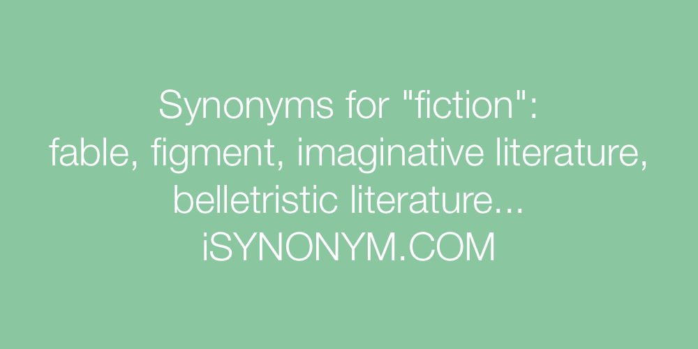 Synonyms fiction