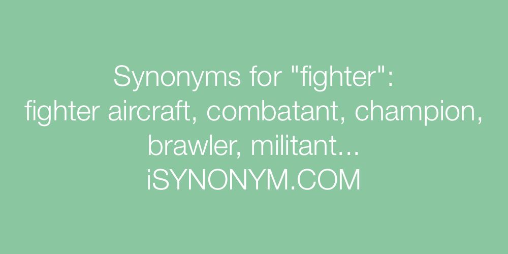 Synonyms fighter