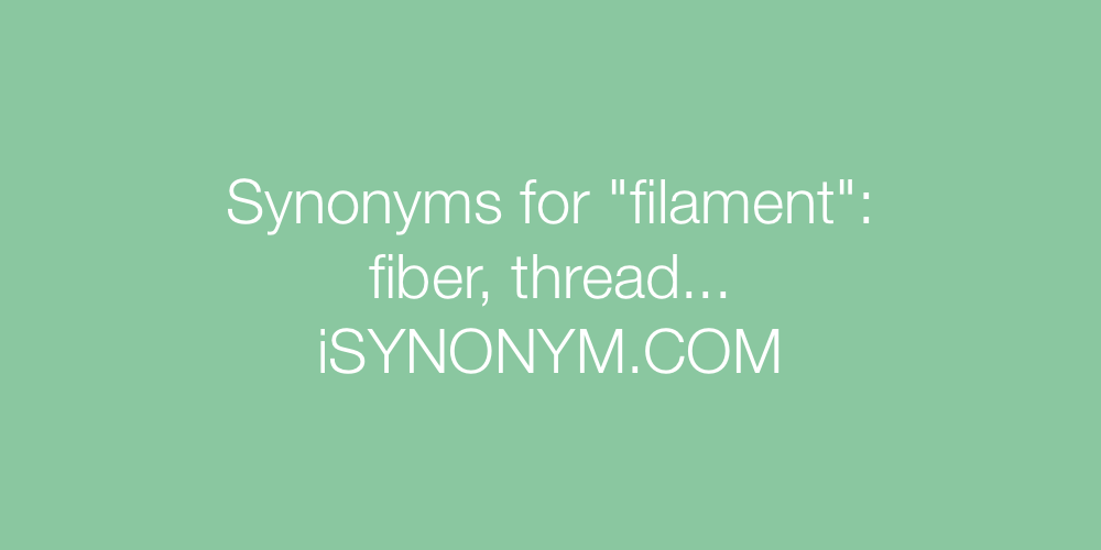 Synonyms filament