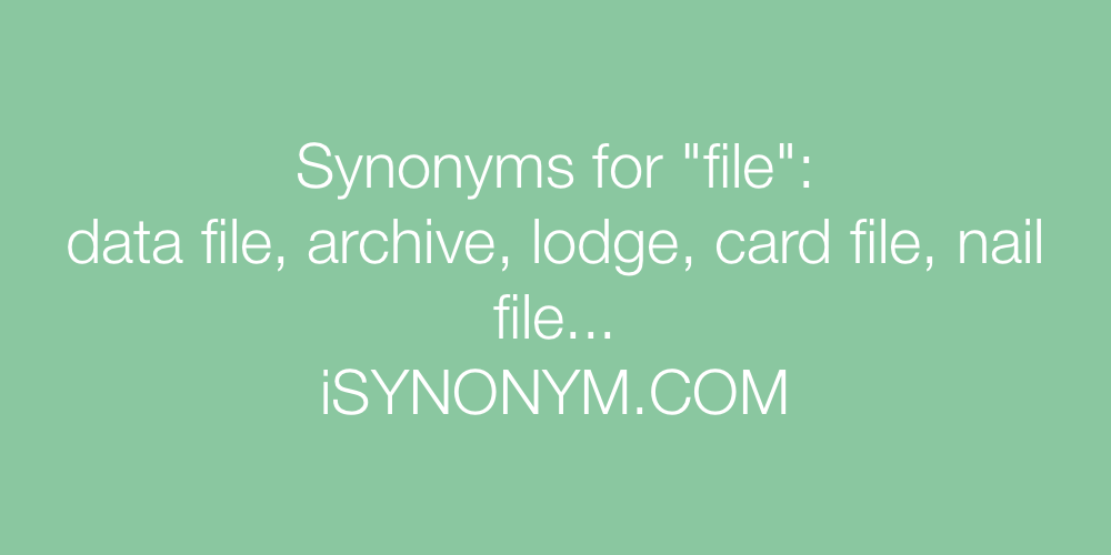 Synonyms file