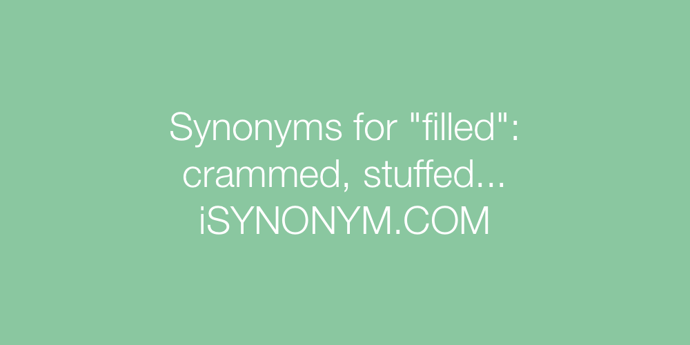 Synonyms filled